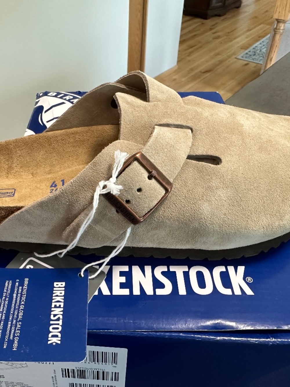 Boston Birkenstocks Taupe 41